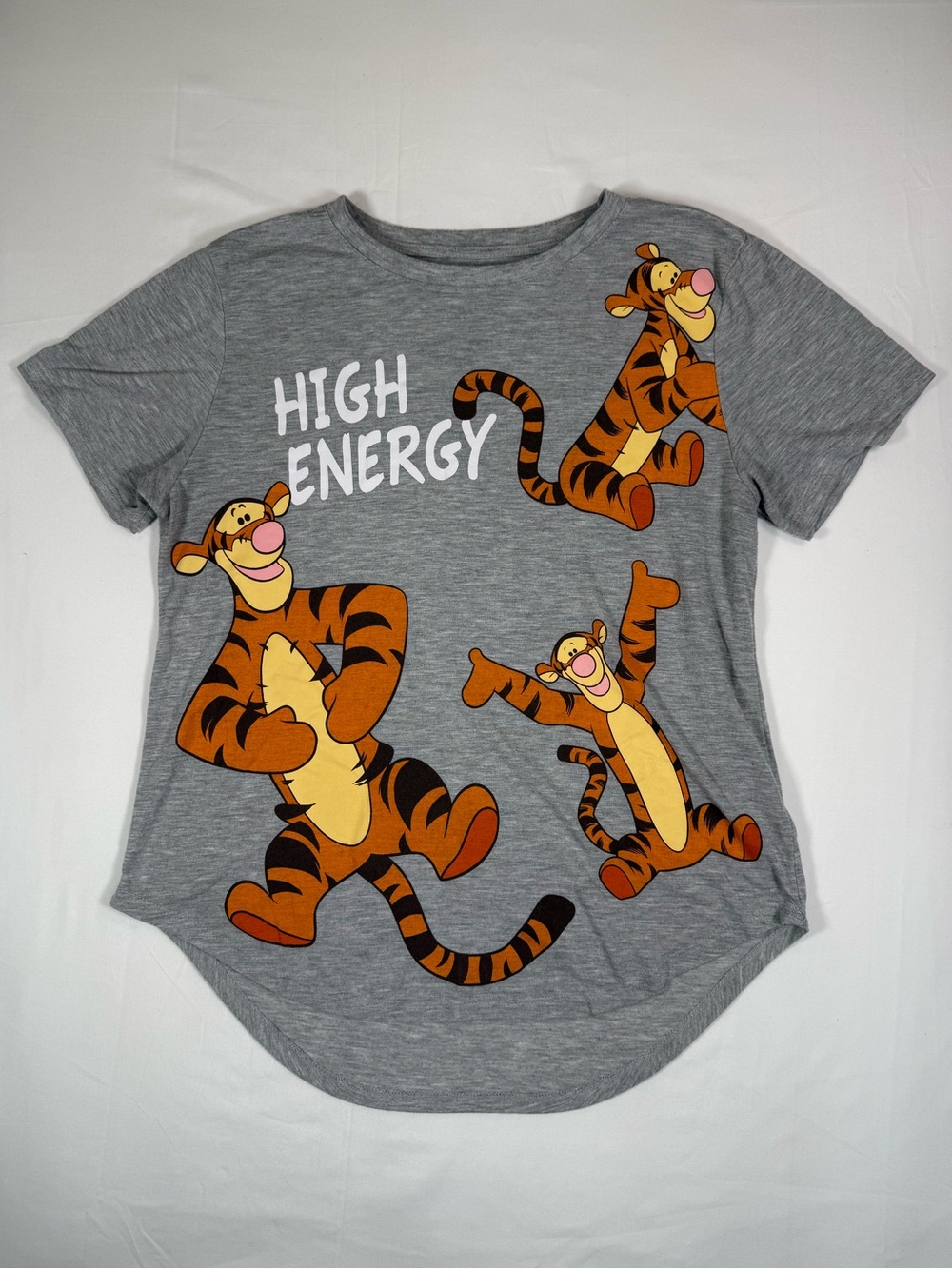 DISNEY Girls Tigger High Energy Graphic T Shirt 15-17 XL Winnie The Pooh